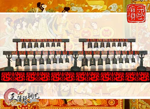 30件編鐘，北京客戶定制編鐘，裝飾編鐘