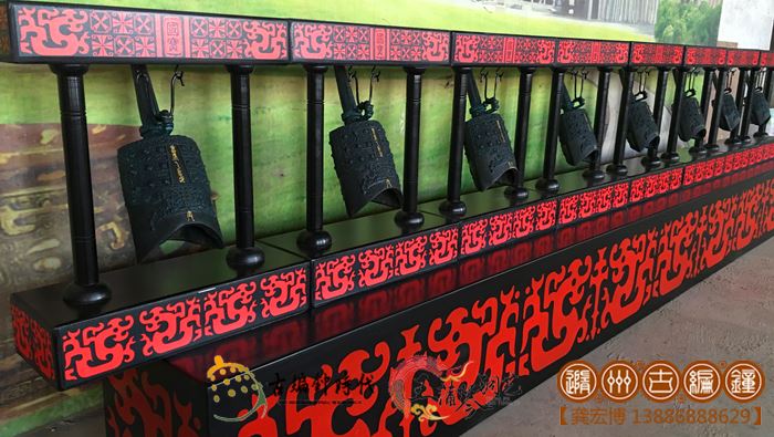 北京客戶定制8套單個型編鐘禮品
